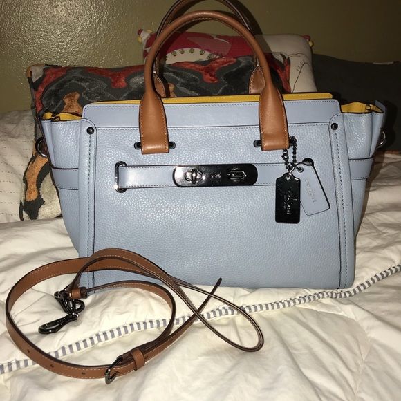 Sold Beautiful coach swagger with matching wallet - Picture 7 of 8